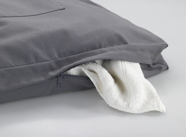 Szary wiszący kosz na pranie Wenko Door Laundry, 65 l