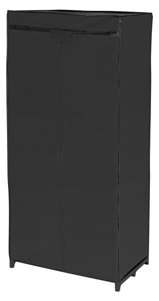 Czarna szafka materiałowa Wenko, 160x50x75 cm