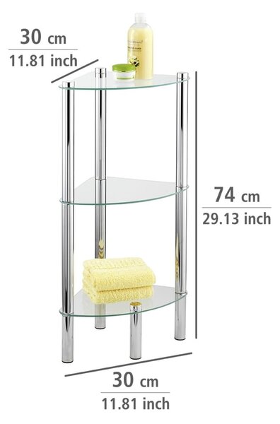 Szafka narożna z 3 półkami Wenko Corner