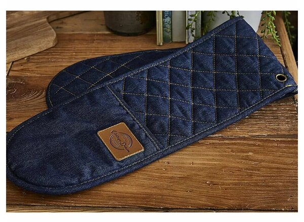Podwójna łapka kuchenna Cooksmart ® Oxford Denim