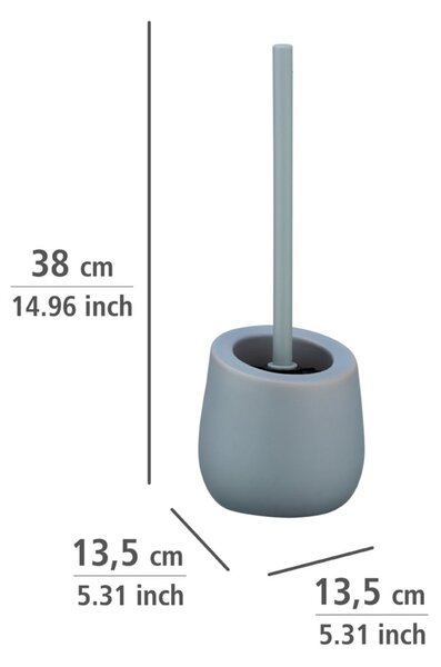 Szara ceramiczna szczotka do WC Wenko Badi