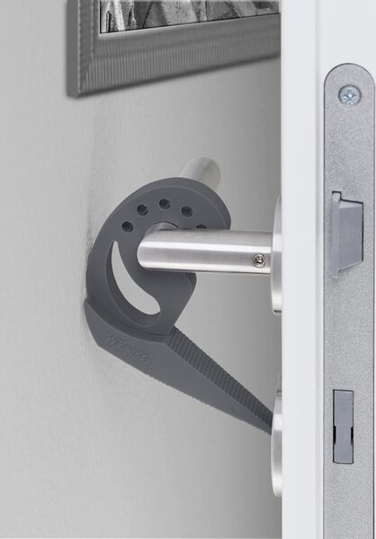 Ciemnoszary stoper do drzwi i okien Wenko Multi-STOP®