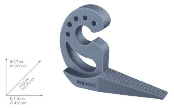 Szaroniebieski stoper do drzwi i okien Wenko Multi-STOP®