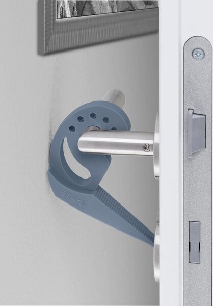 Szaroniebieski stoper do drzwi i okien Wenko Multi-STOP®