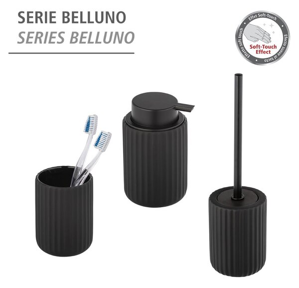 Czarna szczotka do WC Wenko Belluno