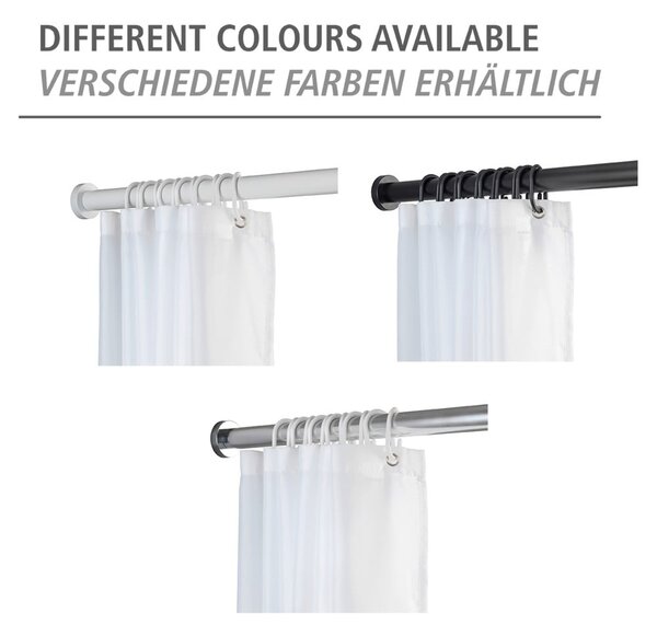 Biały drążek teleskopowy do łazienki Wenko Luz, dł. 70-115 cm