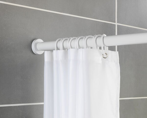 Biały drążek teleskopowy do łazienki Wenko Luz, dł. 70-115 cm