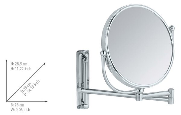 Lustro kosmetyczne ø 19 cm Deluxe – Wenko