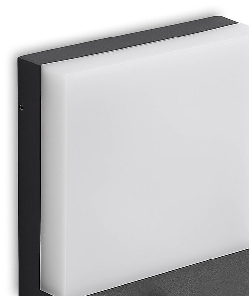 Kinkiet zewnętrzny LED Vanira Lindby, czarny, aluminium, nowoczesny