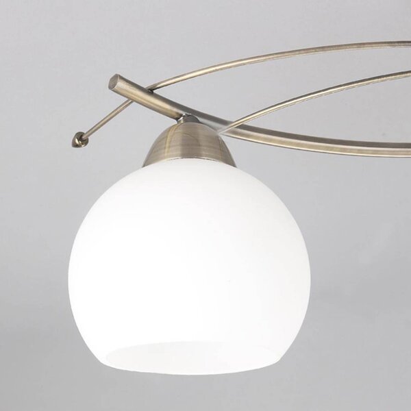 Lampa sufitowa Lindby Leanda, 80 cm, 4-punktowa, metal, szkło