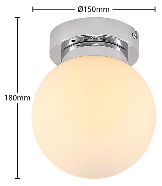 Lampa sufitowa Tavino Lindby, możliwość ściemniania, chromowy / srebrny, salon / jadalnia, metal, nowoczesny