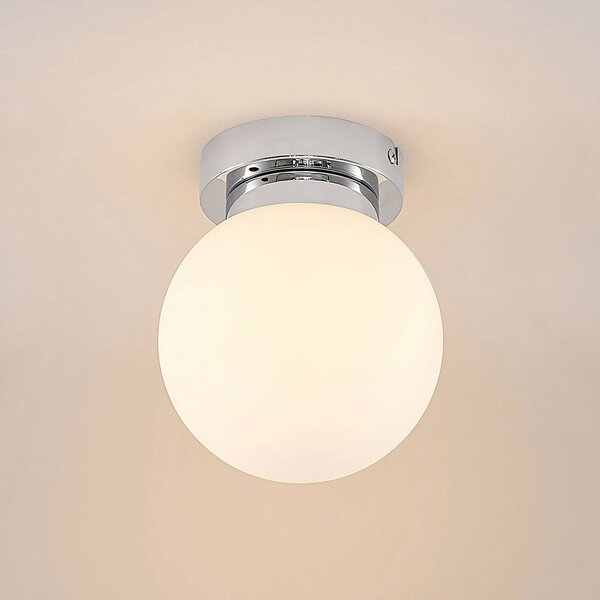 Lampa sufitowa Tavino Lindby, możliwość ściemniania, chromowy / srebrny, salon / jadalnia, metal, nowoczesny