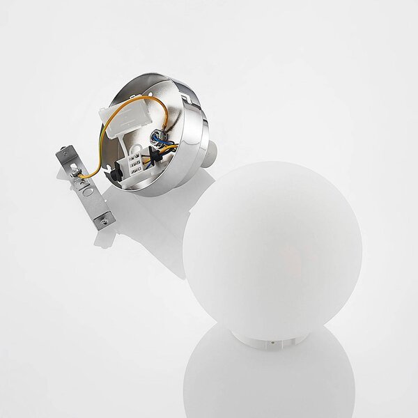 Lampa sufitowa Tavino Lindby, możliwość ściemniania, chromowy / srebrny, salon / jadalnia, metal, nowoczesny