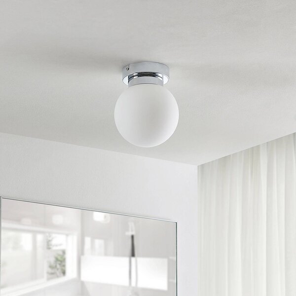 Lampa sufitowa Tavino Lindby, możliwość ściemniania, chromowy / srebrny, salon / jadalnia, metal, nowoczesny