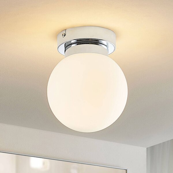 Lampa sufitowa Tavino Lindby, możliwość ściemniania, chromowy / srebrny, salon / jadalnia, metal, nowoczesny