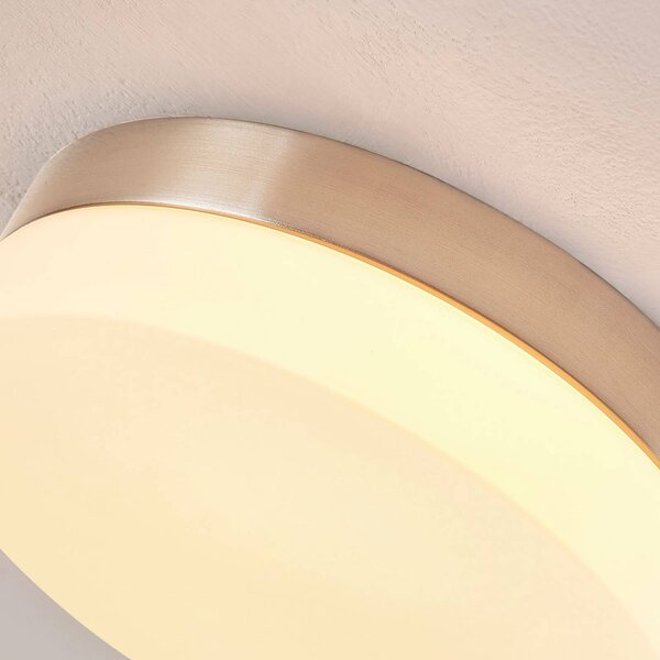 Lampa sufitowa Amilia Lindby, możliwość ściemniania, łazienka, szkło, nowoczesny