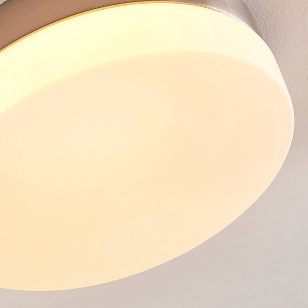 Lampa sufitowa Amilia Lindby, możliwość ściemniania, łazienka, szkło, nowoczesny