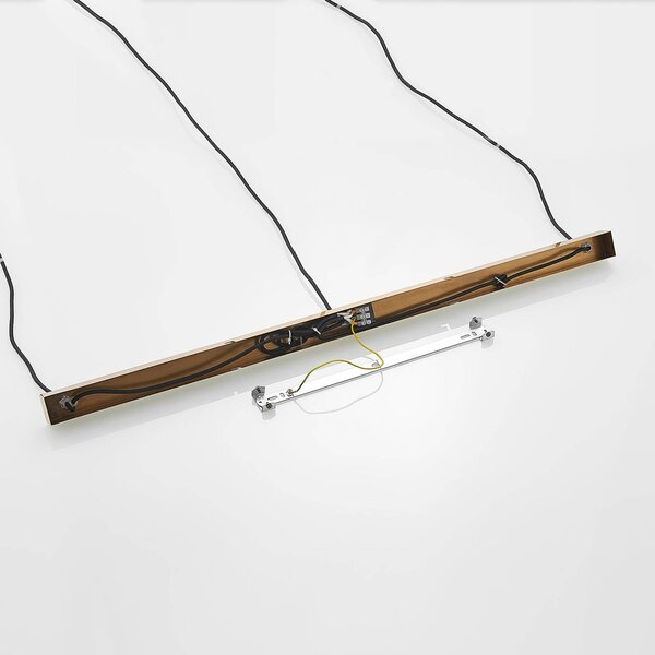 Lampa wisząca Grady Lindby, możliwość ściemniania, mosiężny / złoty, salon / jadalnia, metal, nowoczesny