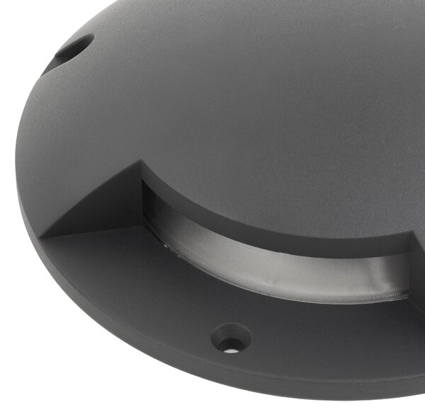 Reflektor podłogowy LED Lindby Cormac, 2-punktowy, Ø 21 cm, IP67 Cormac, czarny, aluminium, nowoczesny
