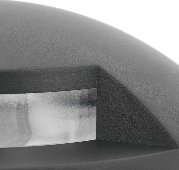 Reflektor podłogowy LED Lindby Cormac, 2-punktowy, Ø 21 cm, IP67 Cormac, czarny, aluminium, nowoczesny