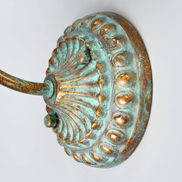 Oświetlenie obrazów Lindby Beno, 25 cm, metal, napięcie E14 zielone Beno Lindby, możliwość ściemniania, brązowy / mosiężny, salon / jadalnia, metal, antyczny
