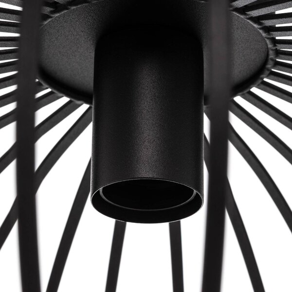 Lampa sufitowa Maivi Lindby, możliwość ściemniania, czarny, salon / jadalnia, metal, nowoczesny