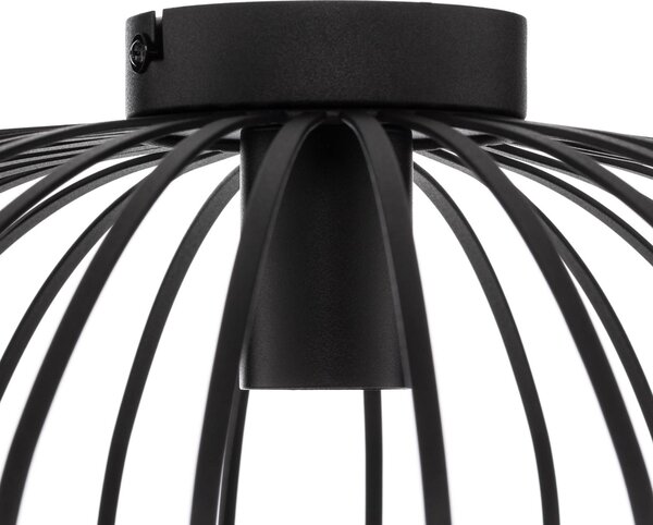 Lampa sufitowa Maivi Lindby, możliwość ściemniania, czarny, salon / jadalnia, metal, nowoczesny