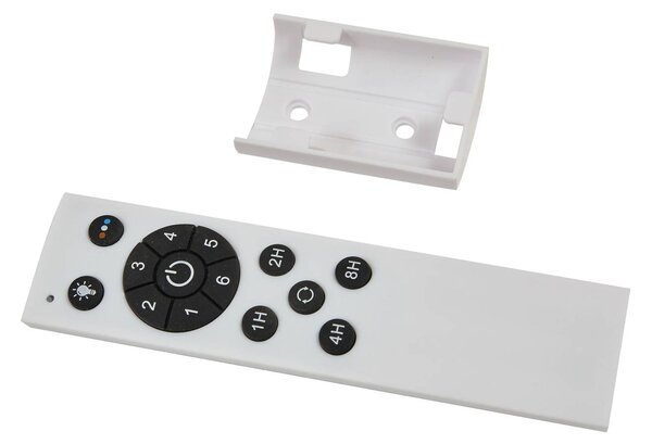 Wentylator sufitowy LED Lindby Aerallo, biały, CCT, cichy Aerallo, biały / opal, salon / jadalnia, metal, nowoczesny