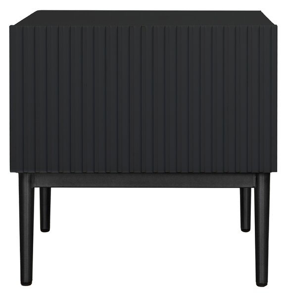 Zestaw szafek nocnych Nicole 46 cm - czarny / czarne nóżki