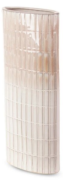 Wazon EUROFIRANY Edna 08 17 x 8 x 41 cm Kremowy
