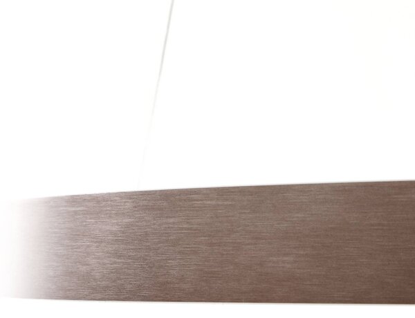 Inteligentna lampa wisząca Yonam Lucande, możliwość ściemniania, brązowy / rdzawy, salon / jadalnia, aluminium, nowoczesny