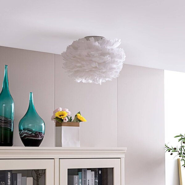 Lindby Lampa sufitowa Heven, możliwość ściemniania, biały / opal, salon / jadalnia, tworzywo sztuczne, design