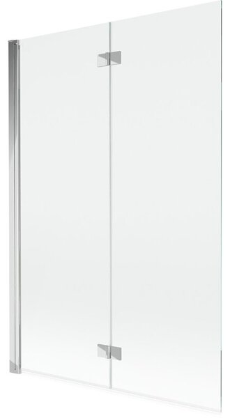 Mexen Mist parawan nawannowy 2-skrzydłowy lewy 120 x 150 cm, transparent, chrom - 8A9-120-002-01-00-L