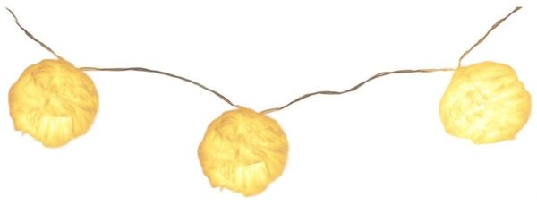 Girlanda dekoracyjna CHRISTMAS DECORATION 241038 10 LED Bateryjne 1.75 m Żółty
