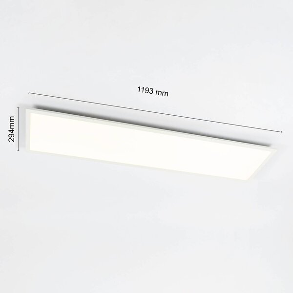 Lampa sufitowa LED Luay Lindby, możliwość ściemniania, biały / opal, kuchnia, tworzywo sztuczne, nowoczesny