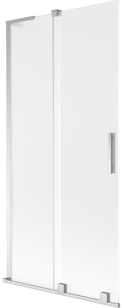 Mexen Velar L parawan nawannowy 2-skrzydłowy rozsuwany 90 x 150 cm, szron, chrom - 896-090-003-31-01