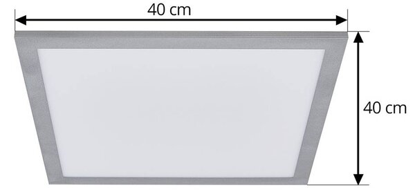 Lampa sufitowa LED Lyndra Arcchio, możliwość ściemniania, aluminiowy / szary / cynkowy, salon / jadalnia, aluminium, nowoczesny
