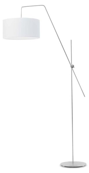 Lampa stojąca podłogowa przegubowa regulowana z abażurem walec MODERN