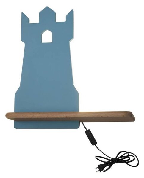 Kinkiet TOWER niebieski LED 1x4W 200lm wym:28,5x27x12cm IP20 Candellux