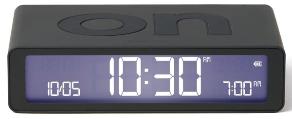 Budzik LEXON Flip Classic Ciemnoszary