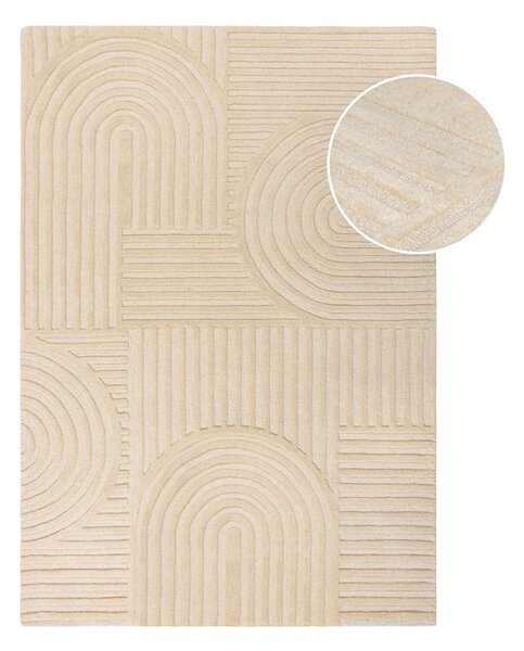 Beżowy dywan wełniany Flair Rugs Zen Garden, 120x170 cm