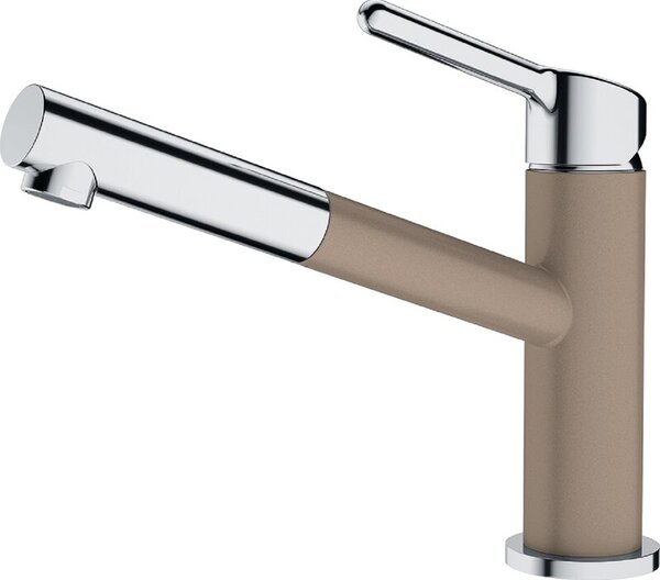 Bateria kuchenna stojÄ ca FRANKE Orbit pull-out z wyciÄ ganÄ wylewkÄ Chrom/Cappuccino 115.0623.147