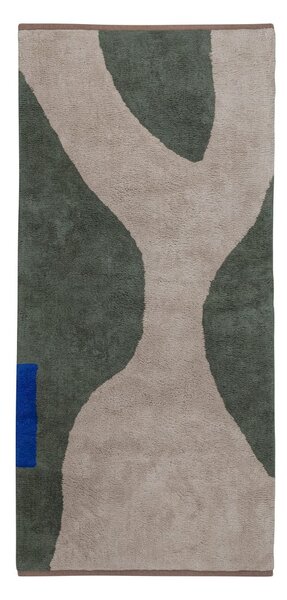 Ciemnozielony bawełniany chodnik odpowiedni do prania 70x150 cm Figura – Mette Ditmer Denmark
