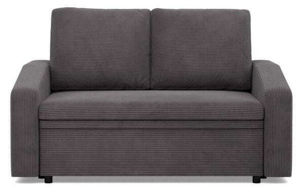 Sofa z funkcjÄ spania, BLOM, sztruks, 148x87x90 cm, ciemny szary | TYLETEGOTU