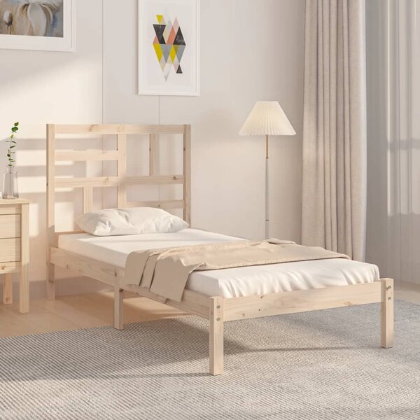 Rama łóżka, lite drewno, 90x200 cm