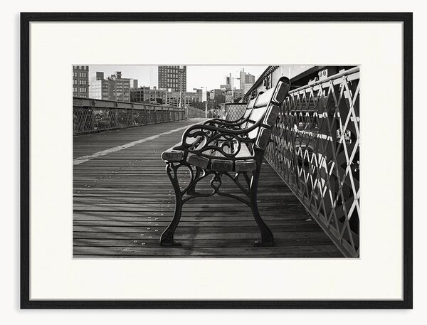 Oprawiony druk cyfrowy Brooklyn In Black And White