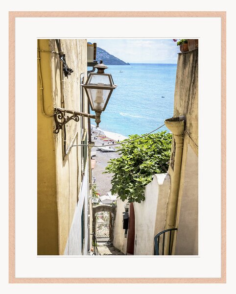 Oprawiony druk cyfrowy Narrow Alley In Positano