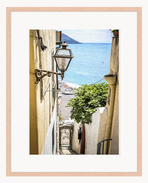 Oprawiony druk cyfrowy Narrow Alley In Positano