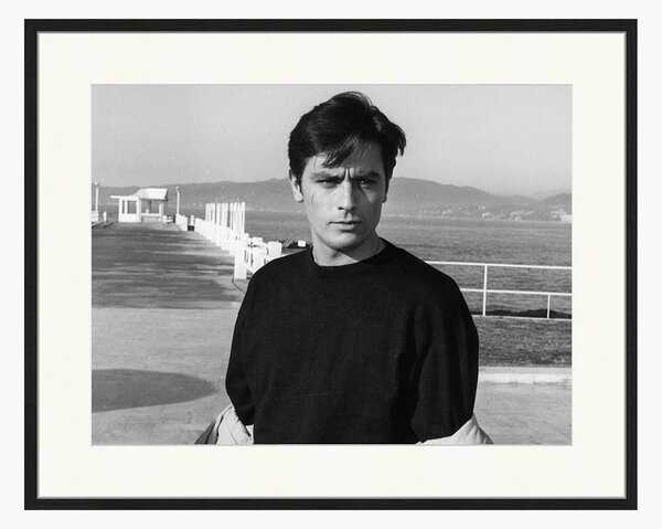 Oprawiony druk cyfrowy Alain Delon In Any Number Can Win