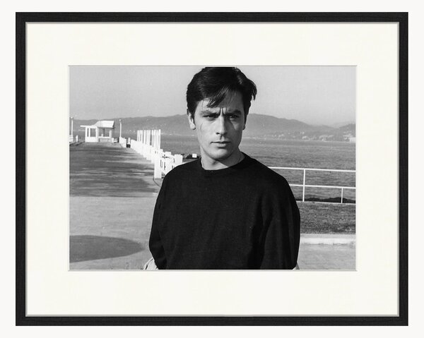 Oprawiony druk cyfrowy Alain Delon In Any Number Can Win